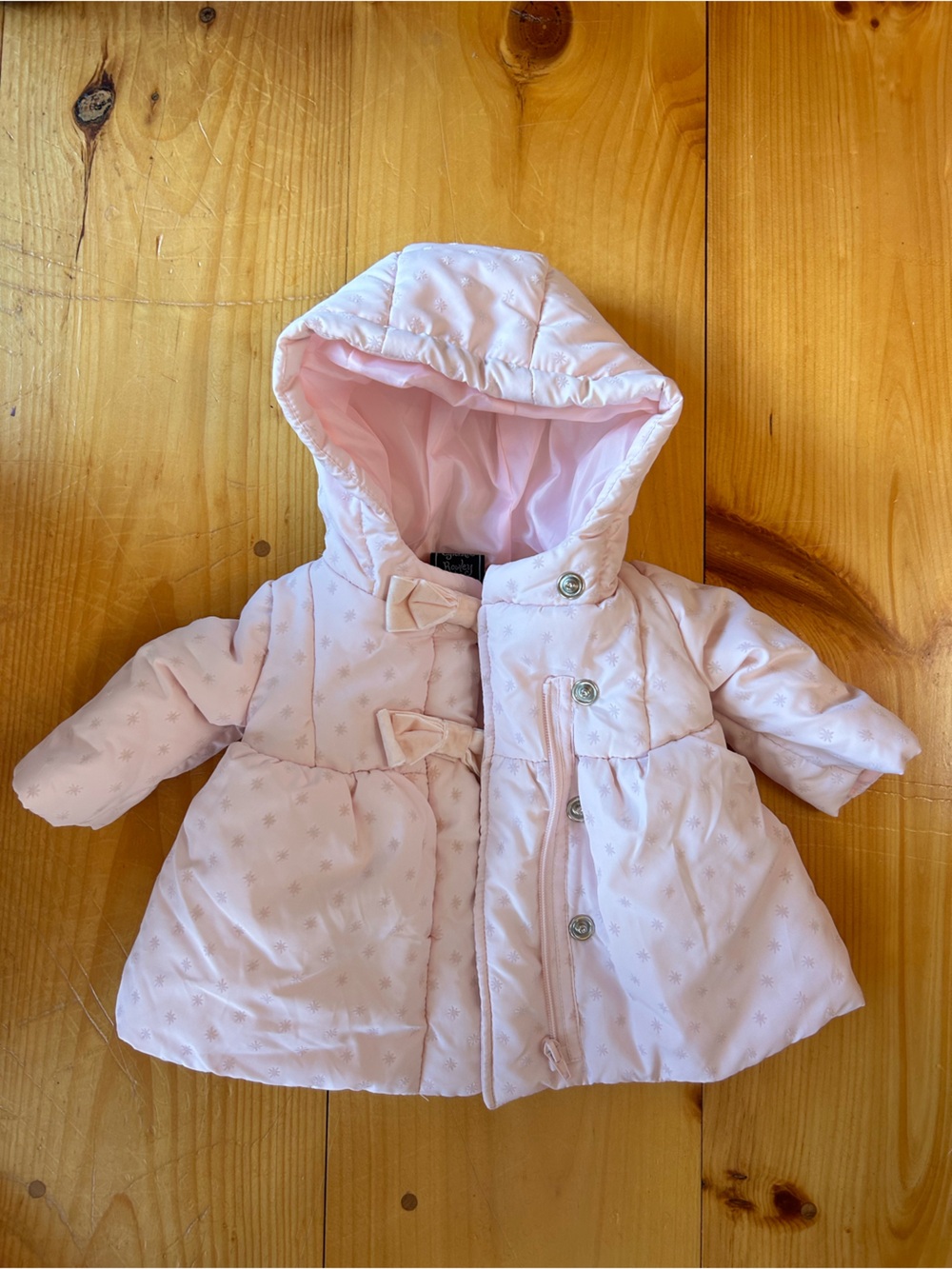 Cynthia Rowley Baby Hooded Puffer Coat - Light Pink 0-3 month